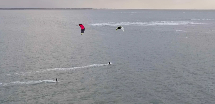 Kitesurfing Slufter Beach - Maasvlakte Rotterdam by drone