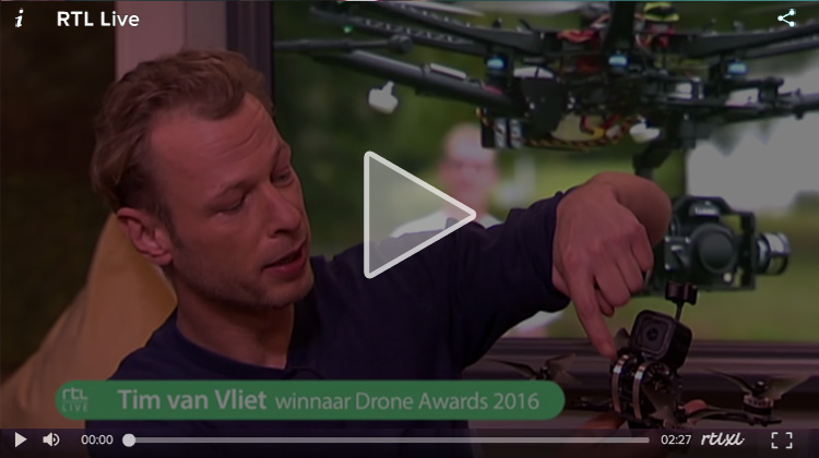Tim van Vliet over Drone Awards 2016 in RTL Live
