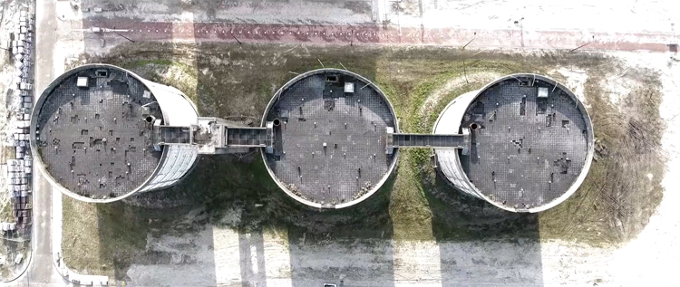 Zeeburg silo's Amsterdam gefilmd met DJI Phantom 4