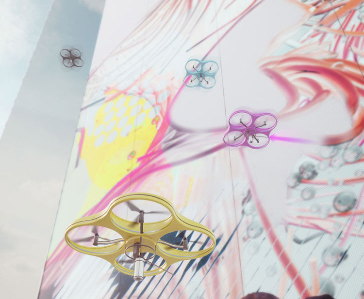 Graffitidrones maken eenvoudig grote kunstwerken