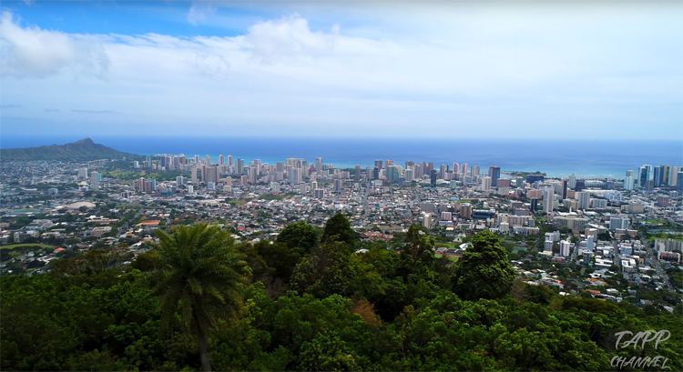 Dronevideo Honolulu Hawaii