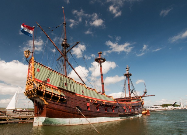 VOC Batavia schip in Bataviawerf in Lelystad