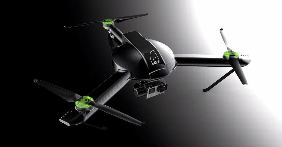 erida drone tricopter indiegogo crowdfunding natuur luchtfotografie 2015
