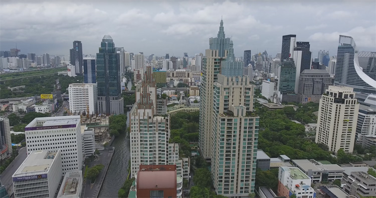 Bankok, Thailand gefilmd in 4K met DJI Phantom 4