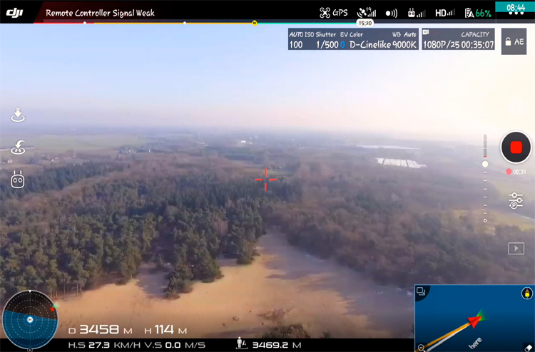 Dronevlucht over bosrijk gebied tussen Oss en Herpen